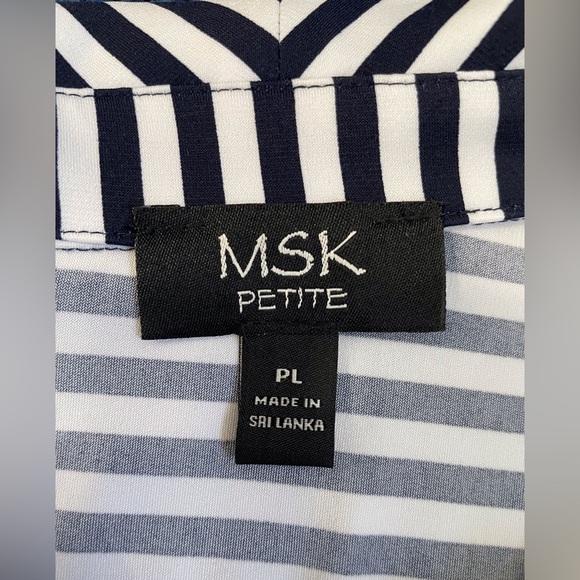 NWOT, MSK Petite Ladies Zip Dress - Picture 6 of 8